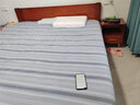 子航（ZH）床实木床橡胶木双人床1.8米x2米卧室家用单人床1.5米x2米主卧大床 浅咖色床+10cm椰棕床垫+床头柜*1 1800mm*2000mm 实拍图