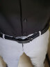 SIDISEN衬衫男士长袖正装修身中灰色衬衣商务休闲青年韩版夏季男装 黑色 41 码（适合135-150斤） 实拍图