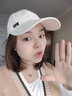 笙格儿 帽子女夏秋季百搭棒球帽防晒空顶鸭舌帽太阳帽子紫外线适合可扎高马尾遮阳帽 米色 均码可调节 实拍图