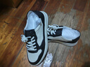 皓顿（HAUT TON）秋冬新品男鞋休闲鞋头层牛皮运动板鞋时尚熊猫鞋低帮软底男款皮鞋 白黑色 39 (适合运动鞋40码) 实拍图