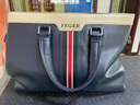 斐格男包手提包男士公文包真皮商务提包大容量电脑牛皮单肩斜挎包礼物 宝石蓝(送 腰带) 14英寸 实拍图