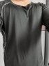 范迪慕 运动套装男健身服紧身衣跑步打底篮球 黑色拼线-长袖三件套 2XL  晒单实拍图