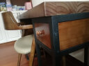 优品元素 实木电脑桌台式家用书桌卧室双人带抽屉主机架办公写字学习桌子 F 款：120*60*75厚5cm（4抽屉） 实拍图