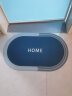 浴室地垫软硅藻泥吸水垫 可定制卫生间厕所卫浴门口防滑脚垫入户 莫兰迪-蔚蓝方形 50*80cm 实拍图