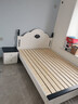 本色熊 儿童床 实木床男孩女孩公主床美式地中海小学生青少年小孩单人床 实木单床（字母款）+床头柜1+10cm床垫（6D提 1.5米*2.0米 实拍图