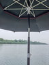 大红狗 黑胶钓鱼伞加厚钓伞超轻万向遮阳伞防晒折叠防雨垂钓伞 2米 黑胶防晒带豁口（黑色） 实拍图