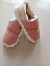 恋家拖鞋女厚底踩屎感保暖家居室内防滑情侣棉拖鞋男士简约防水ins软 杏仁粉 38-39 (250mm) 适合37-38脚穿 实拍图