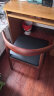 华舟实木餐椅家用书椅简约靠背椅现代办公桌椅北欧休闲牛角椅 胡桃色 晒单实拍图