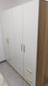 森普顿 衣柜卧室平开门衣柜实木组合现代简易简约板式家用柜子收纳衣橱 四门衣柜（160*50*180cm） 实拍图