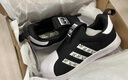 阿迪达斯（adidas）童鞋三叶草秋冬男女小童一脚蹬贝壳头鞋 IH3049黑/白/橘绿 实拍图