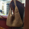 鸥咖诺 草编包女2025新款夏季海边度假沙滩单肩包森系大容量手工编织包 卡其色 实拍图