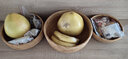 半物生活水果篮藤编果篮圆形编织篮客厅茶几收纳筐面包篮子干果点心零食盘 秋藤圆形果篮大中小3件套 实拍图
