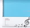 金得利谱夹子乐谱夹可修改钢琴谱夹册a4文件夹曲谱夹不反光学生吉他鼓琴音乐谱夹册 蓝色1个装 CF230 实拍图