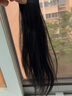 美丝莎儿真发发片女单卡小发片全真人发无痕隐形接发两侧头发蓬松垫发假发 无痕单卡-30CM1片 自然黑 实拍图