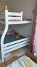 斯坦德（SITANDE）橡胶木上下床实木儿童床多功能高低床成人双层上下铺子母床 白色双梯款+书架+双抽+床垫*2 上铺宽130cm下铺宽150cm 实拍图