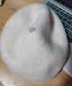 玖慕（JIUMU）纯羊毛帽子女秋冬季保暖贝雷帽百搭时尚显脸小画家帽蓓蕾帽 实拍图