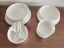 隆达骨瓷陶瓷餐具 饭盘骨碟菜盘汤盘西餐盘 纯白 纯白浅盘 2个 10.5英寸 实拍图