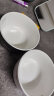 花行碗筷套装双人情侣餐具中式简约轻奢风碗单个创意陶瓷家用情侣碗 白金 4.5英寸碗 晒单实拍图