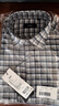 杉杉【纯棉磨毛】格子衬衫男长袖中老年商务休闲衬衣 蓝棕格 40 实拍图