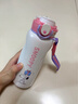 史努比儿童保温杯食品级316不锈钢水杯男女孩小学生杯子上学专用直饮杯 粉色480ML【带提绳】 480ml 实拍图