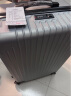 梵地亚行李箱男小型拉杆箱女旅行箱可登机箱包密码箱皮箱子20英寸银色 实拍图