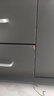 宜造（YIZAO）文件柜办公室木质带锁小柜子移动抽屉柜带轮桌下储物柜矮柜子 【三抽一门两格+锁】天空灰色100 实拍图