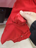 可拆卸派克服女长款棉服女中长款大码棉衣胖mm过膝韩版加绒加厚棉袄外套 红色 L（115--130斤） 实拍图