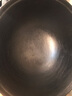 龟纹章丘铁锅古法手工双耳老式铸铁锅无涂层家用炒菜锅不易粘锅已开锅 圆底龟纹（6-8人）+杉木盖 40cm 实拍图
