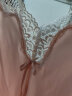 美标真丝吊带性感睡裙女春夏19姆米重磅100%桑蚕丝绸蕾丝睡衣家居服 柔粉 XL(170) 实拍图