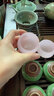 唐瓴四季玉瓷茶杯套装主人杯单杯大号建盏青粉色女琉璃功夫茶具套装 四季杯四件套组合 实拍图
