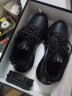 戈耐真牛皮休闲运动鞋软底男士真皮青年内增高户外跑步潮流男鞋子男 黑色 真皮【加绒】二棉鞋 秋冬季 38 (240mm) 实拍图