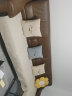 钟爱一生（CHERISHES LIFE）刺绣雪尼尔沙发垫套装四季通用沙发罩套巾防滑盖布定制沙发坐垫子 雪尼尔 字母完美-米黄色 抱枕套45*45cm 实拍图
