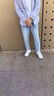 衣然呈品韩版休闲牛仔裤子男春秋季新款青少年潮流百搭修身小直筒九分裤男 蓝色 L【建议110~125斤】 实拍图