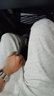 班尼路休闲裤男春秋款宽松休闲大码男士束脚裤运动显瘦青少年学生长裤子 【重磅棉】-米灰#纯色 L 【舒适重磅面料】 实拍图