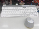 罗技（Logitech）K580无线蓝牙键盘带手机支架可跨屏切换静音按键无限薄膜键盘笔记本电脑手机ipad平板键鼠套装 键鼠套装K580白+M330灰色 实拍图