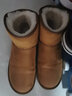 森馬（Senma）雪地靴韩版百搭短筒加绒保暖平底棉鞋男靴719416203 驼色 43码 实拍图
