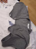 烨燊 秋冬季护肩衣男女中老年睡觉保暖护肩膀颈椎月子纯棉防寒坎肩 浅灰短袖加厚仿兔毛贴片推荐款 L100-120斤 实拍图