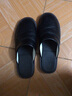 范米尼头层羊皮包头内外真皮拖鞋男女老人春秋四季家居家用室内防滑牛筋 539【黑色】牛皮鞋垫.内外真皮 43-44 码【29】内长27厘米.显瘦版 实拍图