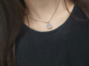 翰德思跳动的心项链女时尚锁骨链镶锆石浪漫送女友送老婆生日情人节礼物 跳动的心【贺卡刻字联系客服】 实拍图