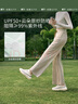 蕉下（beneunder）防晒裤阔腿裤女宽松直筒显瘦休闲裤子女士 漫暮黑 S 实拍图