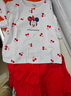 迪士尼（DISNEY）女童短袖套装裙荷叶边六一儿童节时尚两件套25夏DB121UE03红100 实拍图