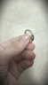 丝芙蒂（silverdews）【免费刻字】情侣戒指S999银女足银饰品开口对戒男女款活口一对 男戒（活口可调节）可刻字 实拍图