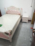 曲采（QUCAI） 儿童公主床女孩单人床粉色1.5儿童家具青少年卧室套房组合套装 排骨床+1个床头柜+床垫 1350*2000mm 晒单实拍图