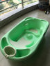 cam IL MONDO DEL BAMBINO意大利原装进口新生婴儿洗澡盆加厚可坐可躺硅胶防滑宝宝儿童洗澡 草绿色U45【硅胶防滑坐躺两用】 实拍图