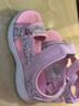 Skechers斯凯奇女童包头凉鞋夏季童鞋儿童公主鞋婴儿魔术贴闪灯鞋302965L 实拍图