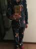 海之宁 睡衣女纯棉春秋季长袖长裤开衫宽松显瘦家居服套装女士全棉牡丹甜美清新居家服出门可外穿两件套绿色L 实拍图