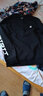 特步（XTEP）卫衣休闲长袖t恤男装秋冬季衣服男士运动服上衣学生宽松外套黑色 黑白【店长推荐】 S 165 实拍图