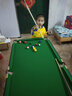 万凯亲子儿童台球桌 斯诺克桌球台 儿童学生标准 家用台球桌 玩具 140cm 可升降可折叠款美式 实拍图