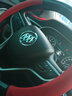适用于碳纤皮方向盘套别克凯越君越君威英朗威朗四季款方向盘套 别克【碳纤+皮】红色 38cm 实拍图