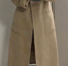 BCMDM香港潮牌纯色双面羊毛大衣女中长款 2023冬季新款宽松毛呢外套 可可色 S 晒单实拍图